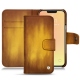 Housse cuir Apple iPhone 13 mini - Doré Patine