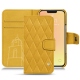 Custodia in pelle Apple iPhone 13 mini - Jaune soulèu - Couture