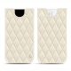 Custodia in pelle Apple iPhone 13 mini - Blanc - Couture ( Bologna - White ) 
