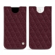 Funda de piel Apple iPhone 13 mini - Lie de vin - Couture ( Pantone 5115C ) 