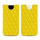 レザーケース Apple iPhone 13 mini - Jaune fluo - Couture