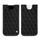 Custodia in pelle Apple iPhone 13 mini - Negre poudro - Couture