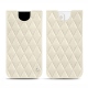 レザーケース Apple iPhone 13 mini - Blanc escumo - Couture