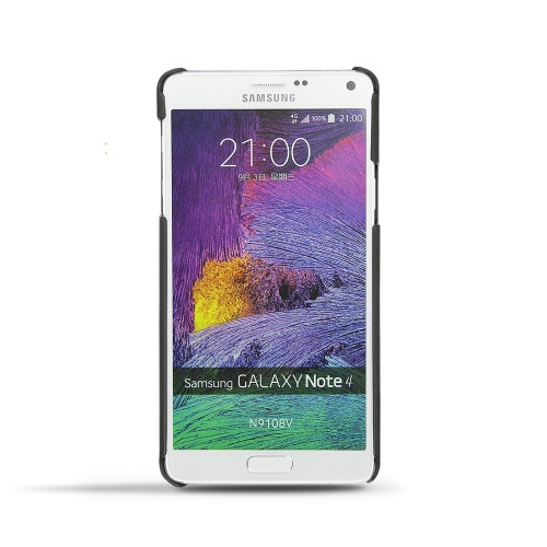 가죽 커버 Samsung SM-N910 Galaxy Note 4 - Noir ( Nappa - Black ) 