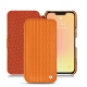 Custodia in pelle Apple iPhone 13 mini - Abaca arancio