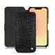 Custodia in pelle Apple iPhone 13 mini - Autruche nero