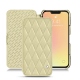 Housse cuir Apple iPhone 13 mini - Beige - Couture ( Nappa - Pantone 7502C ) 