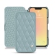 Apple iPhone 13 mini leather case - Bleu ciel - Couture ( Nappa - Pantone 277C ) 