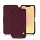 Custodia in pelle Apple iPhone 13 mini - Lie de vin - Couture ( Pantone 5115C ) 