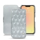 Capa em pele Apple iPhone 13 mini - Platinium - Couture