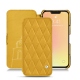 Lederschutzhülle Apple iPhone 13 mini - Jaune soulèu - Couture
