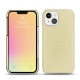 Coque cuir Apple iPhone 13 mini - Beige ( Nappa - Pantone 7502C ) 