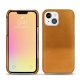 Apple iPhone 13 mini leather cover - Or Maïa ( Pantone 871C ) 