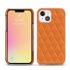 Capa em pele Apple iPhone 13 mini - Orange - Couture ( Nappa - Pantone 1495U ) 