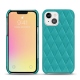 Capa em pele Apple iPhone 13 mini - Bleu fluo - Couture