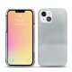 Apple iPhone 13 leather cover - Platinium ( Pantone 877C ) 