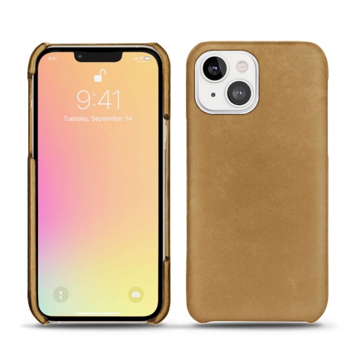 Custodie in pelle: i migliori accessori per il tuo iPhone 13 Sable vintage ( Pantone #9b7340 ) 
