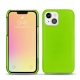 Lederschutzhülle Apple iPhone 13 - Vert fluo