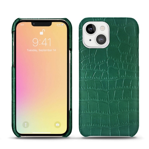 Malas de couro: melhores acessórios para o seu iPhone 13 Crocodile pino ( Pantone #173F35 ) 