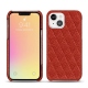 Funda de piel Apple iPhone 13 - Papaye - Couture ( Pantone 180C ) 