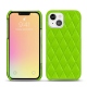 Coque cuir Apple iPhone 13 - Vert fluo - Couture