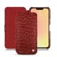 Apple iPhone 13 leather case - Autruche ciliegia