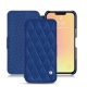 Custodia in pelle Apple iPhone 13 - Bleu océan - Couture ( Nappa - Pantone 293C ) 