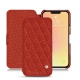 Capa em pele Apple iPhone 13 - Papaye - Couture ( Pantone 180C ) 