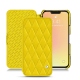 Housse cuir Apple iPhone 13 - Jaune fluo - Couture