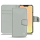 Apple iPhone 13 leather case - Gris ( Nappa - Pantone W428C ) 