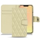 Apple iPhone 13 leather case - Beige - Couture ( Nappa - Pantone 7502C ) 