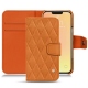 Capa em pele Apple iPhone 13 - Mandarine vintage - Couture