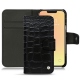 Housse cuir Apple iPhone 13 - Crocodile nero