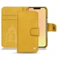 Apple iPhone 13 leather case - Jaune soulèu