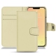 硬质真皮保护套 Apple iPhone 13 - Beige PU