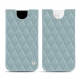 Pochette cuir Apple iPhone 13 - Bleu ciel - Couture ( Nappa - Pantone 277C ) 