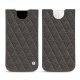 Custodia in pelle Apple iPhone 13 - Anthracite - Couture ( Pantone 424C ) 