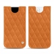 Apple iPhone 13 leather pouch - Mandarine vintage - Couture