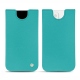Pochette cuir Apple iPhone 13 - Bleu fluo