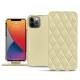 Lederschutzhülle Apple iPhone 13 Pro - Beige - Couture ( Nappa - Pantone 7502C ) 