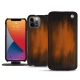 Apple iPhone 13 Pro leather case - Marron Patine