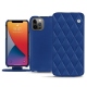 Funda de piel Apple iPhone 13 Pro Max - Bleu océan - Couture ( Nappa - Pantone 293C ) 