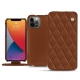 Apple iPhone 13 Pro Max leather case - Marron - Couture ( Nappa - Pantone 1615C ) 