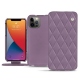 Capa em pele Apple iPhone 13 Pro Max - Lilas - Couture ( Nappa - Pantone 2645U ) 