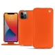 Housse cuir Apple iPhone 13 Pro Max - Orange fluo