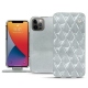 Apple iPhone 13 Pro Max leather case - Platinium - Couture