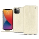 Capa em pele Apple iPhone 13 Pro Max - Crocodile milk