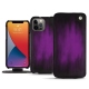 Apple iPhone 13 Pro Max leather case - Violet Patine