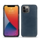 Custodia in pelle Apple iPhone 13 Pro - Jean vintage ( Roughtcut - Pantone 285U  ) 