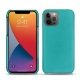 Coque cuir Apple iPhone 13 Pro - Bleu fluo